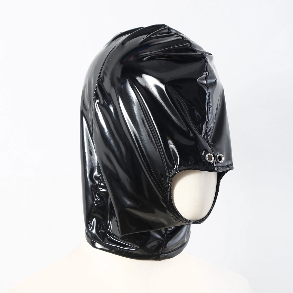 Bondage Hood (PVC / PU) | หมวกบีดีเอสเอ็มแบบคลุมหัว (PVC/PU) - Image 2