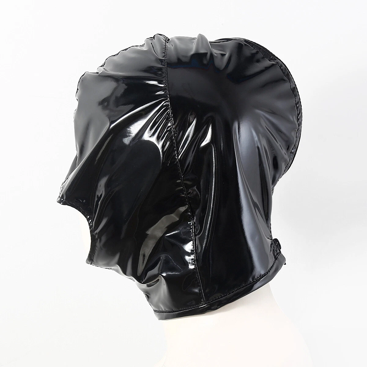 Bondage Hood (PVC / PU) | หมวกบีดีเอสเอ็มแบบคลุมหัว (PVC/PU) - Image 6