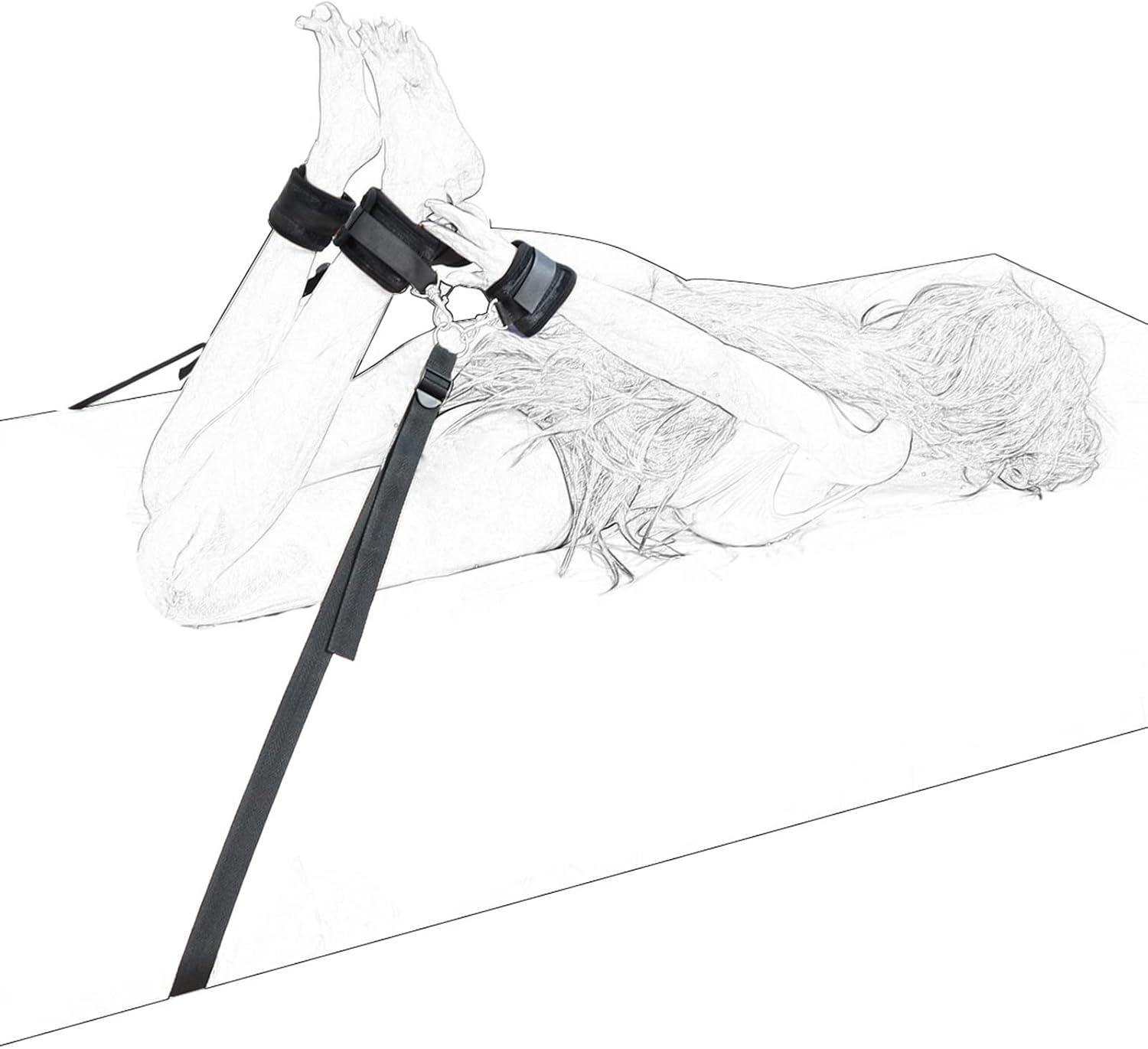 Bondage Restraint Set (Wrist & Ankle) | ชุดสายรัดข้อมือและข้อเท้าสำหรับบีดีเอสเอ็ม - Image 7