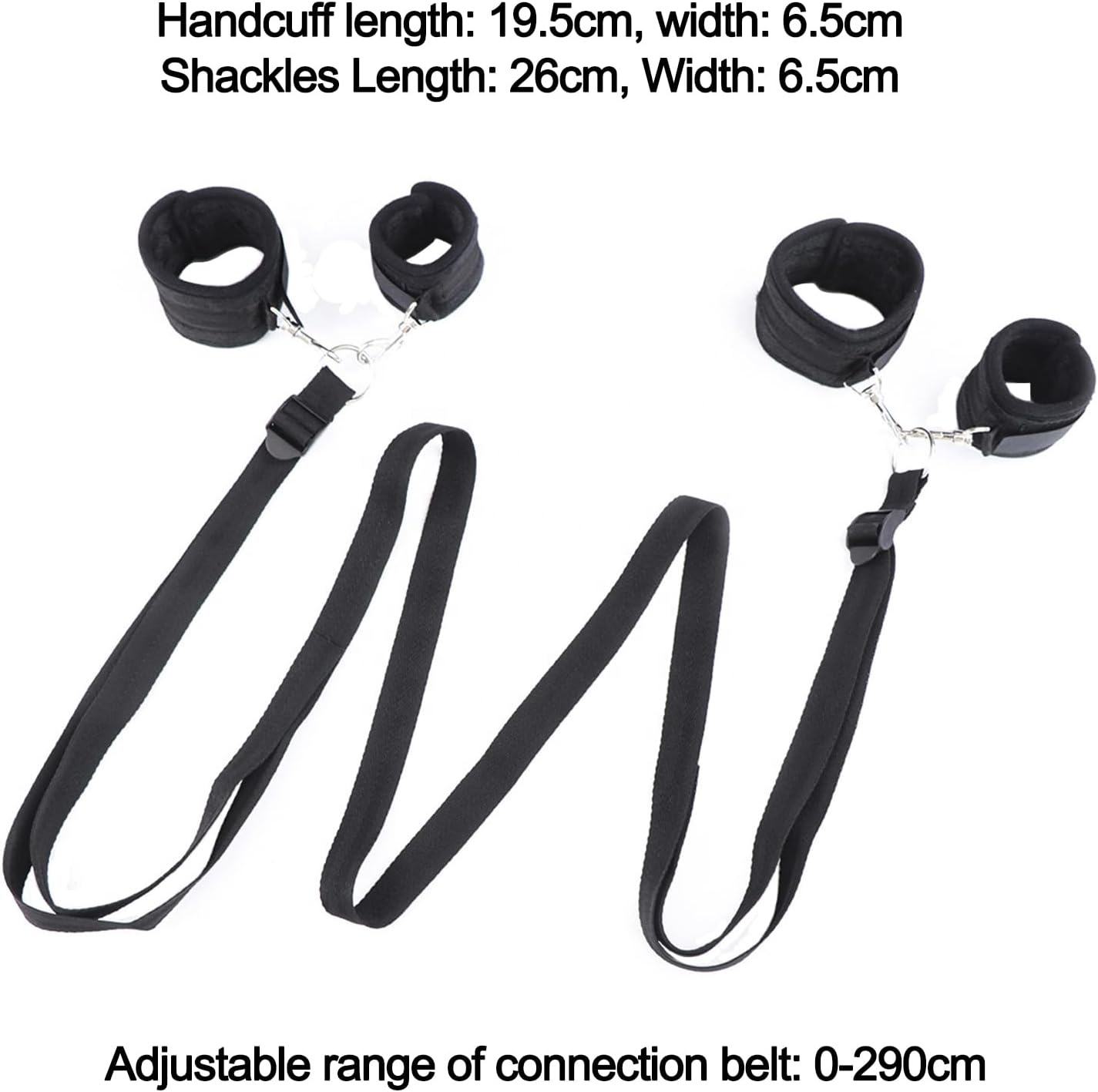 Bondage Restraint Set (Wrist & Ankle) | ชุดสายรัดข้อมือและข้อเท้าสำหรับบีดีเอสเอ็ม - Image 3