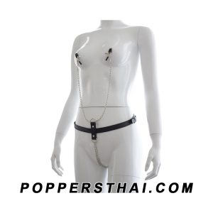 Nipple Clamps & Harness Chain | คลิปหนีบหัวนมพร้อมสายโซ่และฮาร์เนส