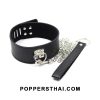 Leather Collar with Detachable Leash | ปลอกคอหนังพร้อมสายจูงถอดได้