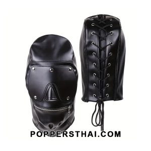 Full Face Bondage Hood | หมวกบอนด์เมจเต็มใบหน้าแบบบีดีเอสเอ็ม