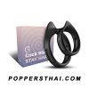 Ergonomic Dual Ring Silicone Cock Ring with Scrotal Support | แหวนรัดอวัยวะเพศซิลิโคนคู่ทรงโค้งรองรับถุงอัณฑะ