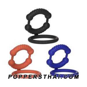 Textured Double Silicone Cock Ring Set | เซ็ตแหวนรัดอวัยวะเพศซิลิโคนคู่ผิวลอน